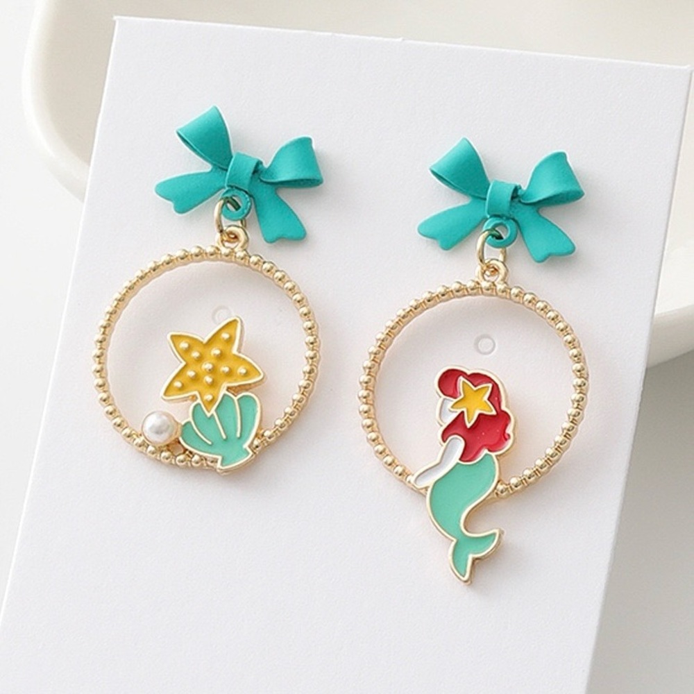 🔥2/$20 Mermaid Earrings S925 Silver Ear Pin